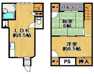 ボンジュール南恩加島の物件間取画像